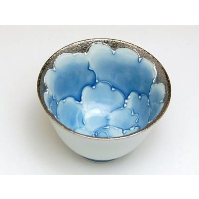 Photo3: Tea Cup set for Green Tea 5 pcs Cups Cups Plutinum botan