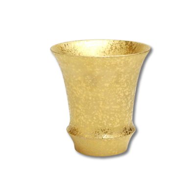 [Made in Japan] Kinsai gold (Vertical) SAKE GLASS