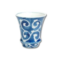 Sake Cup Dami tako karakusa (Vertical) SAKE GLASS