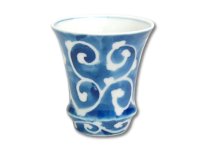 Sake Cup Dami tako karakusa (Vertical) SAKE GLASS