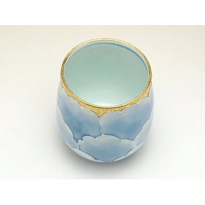 Photo2: Yunomi Tea Cup for Green Tea Kindami botan (Large)