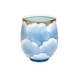 Yunomi Tea Cup for Green Tea Platinum botan (Small)
