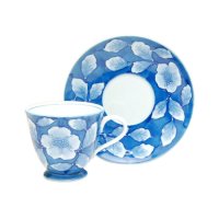 Coffee Cup and Saucer Kyou botan