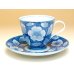 Photo2: Coffee Cup and Saucer Kyou botan (2)