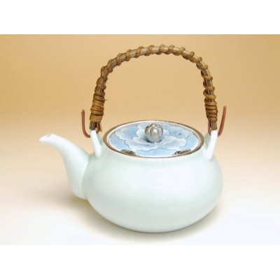 Photo2: Tea set for Green Tea 1 pc Teapot and 5 pcs Cups Plutinum botan