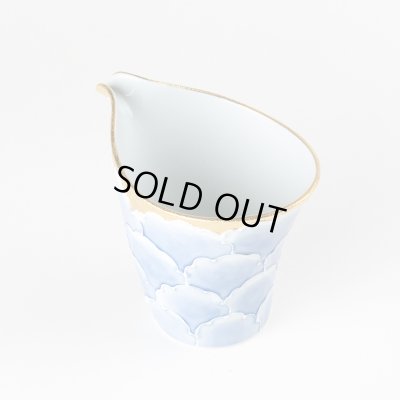 Photo2: Sake Tokkuri Pitcher Kinno botan Blue peony