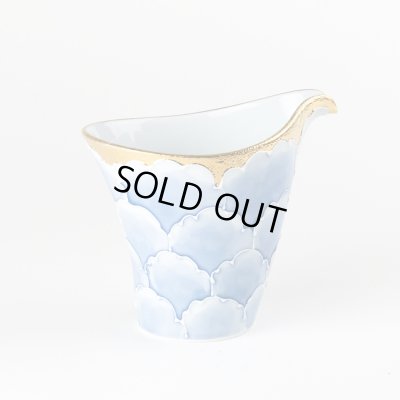 Photo3: Sake Tokkuri Pitcher Kinno botan Blue peony