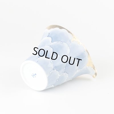 Photo5: Sake Tokkuri Pitcher Kinno botan Blue peony