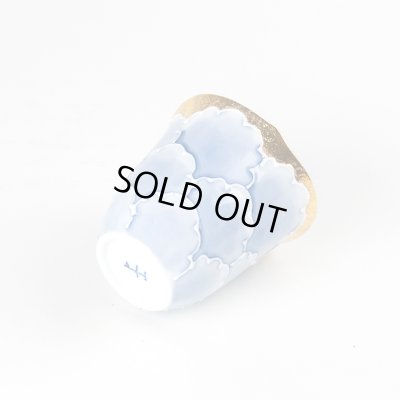 Photo3: Sake Cup Kinno botan Blue peony (6.5cm/2.5in)