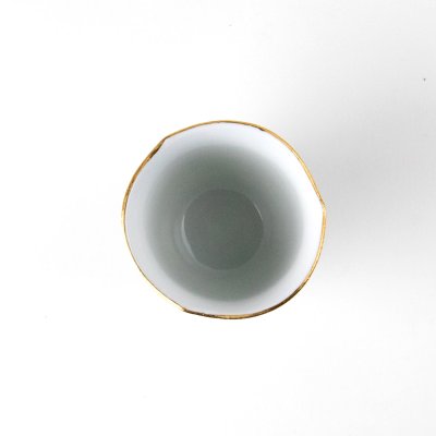 Photo5: Sake Cup Kinno botan Blue peony (6.5cm/2.5in)