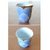 Photo4: Sake set 1 pc Tokkuri pitcher and 2 pcs Cups Kinno botan Blue peony in wooden box (4)