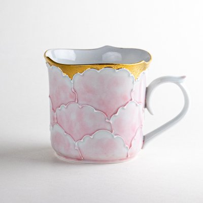 Photo1: Mug Soto dami botan Pink