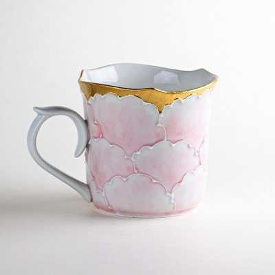 Photo2: Mug Soto dami botan Pink