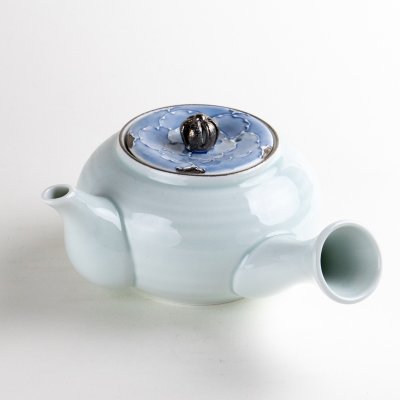 Photo2: Teapot Kyusu Plutinum botan Peony