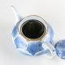 Photo5: Teapot Soto-Kin Botan Blue & Gold (5)