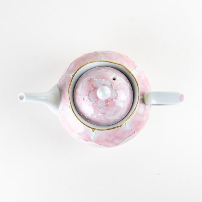 Photo4: Teapot Soto-Kin Botan Pink & Gold