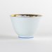 Photo6: Yunomi Tea Cup for Green Tea Gold botan Blue flower inside (6)