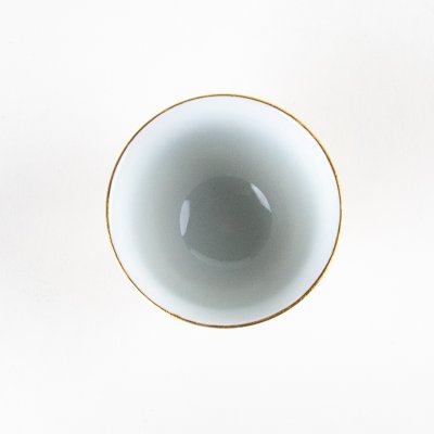 Photo3: Yunomi Tea Cup for Green Tea Soto-Botan Pink & Gold