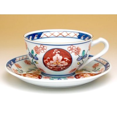 Photo2: Coffee Cup and Saucer Ko-imari souka