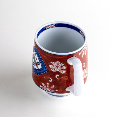 Photo4: Mug Dami karakusa Red