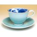 Photo2: Coffee Cup and Saucer Seiji wari sansui (2)