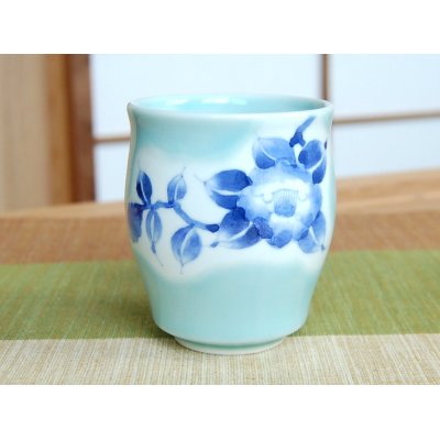 Photo2: Yunomi Tea Cup for Green Tea Seiji Sazanka