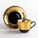 Photo1: Demitasse Cup and Saucer Fuki Gold (1)