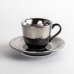 Photo2: Demitasse Cup and Saucer Fuki Silver (2)