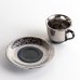 Photo4: Demitasse Cup and Saucer Fuki Silver (4)