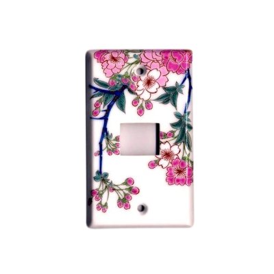 [Made in Japan] Somenishiki Kinsai Sakura (1 hole) plug socket cover