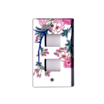 [Made in Japan] Somenishiki Kinsai Sakura (2 hole) plug socket cover