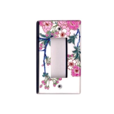 [Made in Japan] Somenishiki Kinsai Sakura (3 hole) plug socket cover