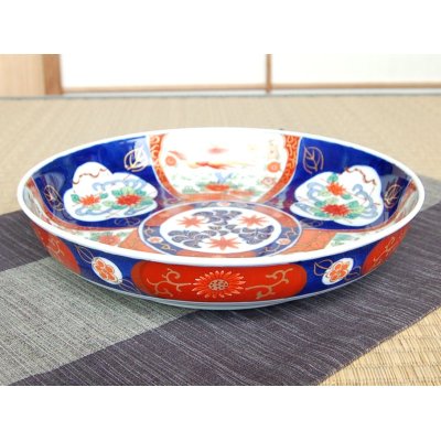 Photo2: Large Bowl (27.3cm) Uenishiki sanpouwari botan houou DORABACHI