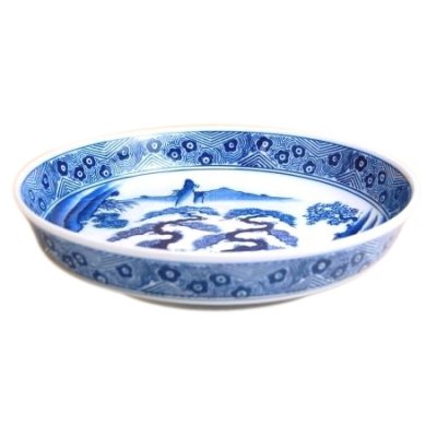 [Made in Japan] Sansui landscape DORABACHI Large bowl