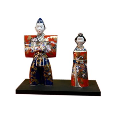 [Made in Japan] Ko-imari style Tachi Hina doll (a doll displayed at the Girls' Festival)