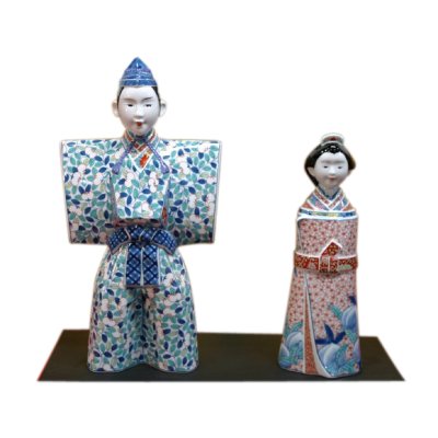 [Made in Japan] Nabeshima style Tachi Hina doll (a doll displayed at the Girls' Festival)