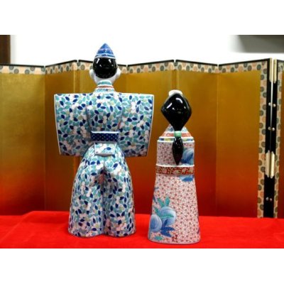 Photo2: Hina doll Nabeshima style Tachi (Doll displayed at the Girls' Festival)