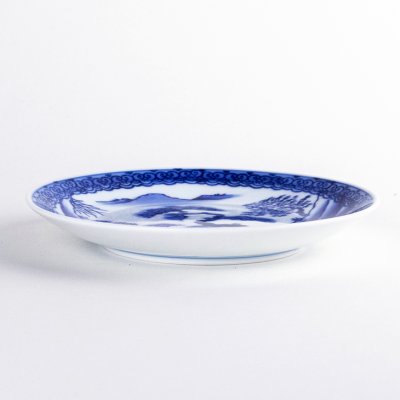 Photo4: Medium Plate Landscape Sansui (15.4 cm/6.1 in)