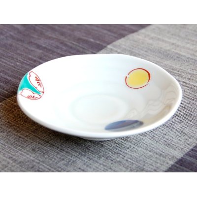 Photo2: Small Plate (10.5cm) Hana marumon