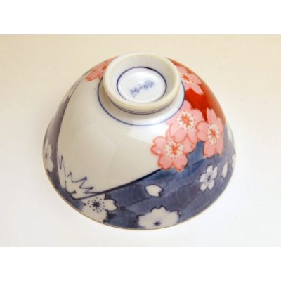 Photo4: Rice Bowl Nabeshima Mt.Fuji (Red)