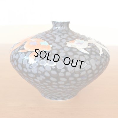 Photo6: Small Vase Kingyo Goldfish Tetsuyu | Fujii Kinsai's work