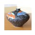 Photo1: Vase Small Tetsuyu koi-e Carp (1)
