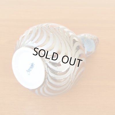 Photo5: Small Vase Gourd Shape Kingyo Goldfish Platinum Color Ryusui | Fujii Kinsai's work