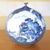 Photo3: Sometsuke Tako-Karakusa Sansui Large Vase by Kinsai Fujii (3)
