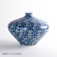 Somenishiki Small Flower Pattern Small Vase by Kinsai Fujii