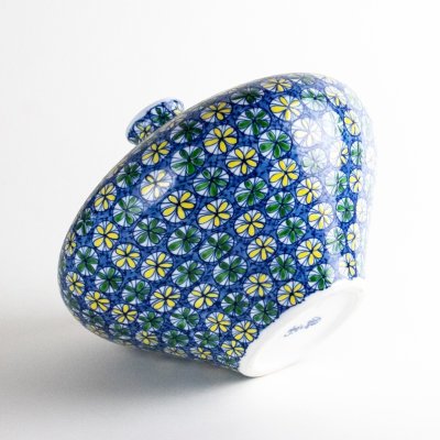 Photo3: Somenishiki Small Flower Pattern Small Vase by Kinsai Fujii