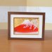 Photo1: Wall Decoration (S) Mt. Fuji and Sakura Cherry blossom | Kinryugama Kiln work (1)