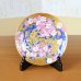 Photo1: Decorative Plate 16.6cm Kinsai Sakura Cherry blossom | Kinryugama Kiln work (1)
