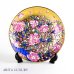 Photo1: Kinsai Sakura Decorative Plate - 24.5 cm by Kinryu Kiln (1)