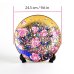 Photo2: Kinsai Sakura Decorative Plate - 24.5 cm by Kinryu Kiln (2)
